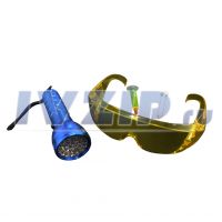 Течеискатель ультрафиолетовый (фонарь + очки + краситель) 3С01-3-11 Китай