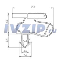 Уплотнитель двери холодильника Bosch (х/о) (575х1000мм) 00247753