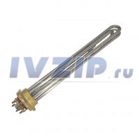 ТЭН для э/к 7500W RDT (3х2.5кВт, резьба G1.5", L=380мм,D=48мм 220/380В, под термостат) 69575