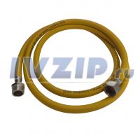 Подводка для газа полимерная (желтая) L= 2,0 м 1/2\" г/ш 02041491