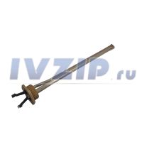 ТЭН для радиатора 700W, нерж, D33, клеммы под стержневой термостат, G1", прав.резьба, L270мм, 220V, Р07П